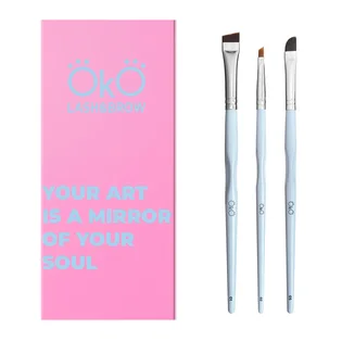 Набір пензликів OKO Lash&Brow Your Art is a Mirror of Your Soul