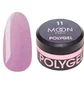 Полігель Moon Full для нарощування нігтів Poly Gel #11, легкий рожевий із шиммером, 15 мл