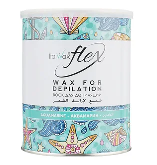 Ciepły wosk w puszce Italwax Flex, Aquamarine, 800 g