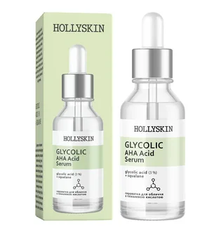 Сироватка для обличчя HollySkin Glycolic AHA Acid Serum, 30 мл