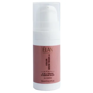 Maska tonująca do brwi Elan Color Brow 2.0, Cocoa #12, 10 ml
