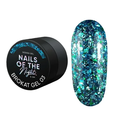 Дизайн-гель для нігтів Nails Of The Day Brokat Gel #03, 5 мл