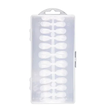 Gel Tips, clear, Short Oval, 240 pcs