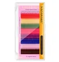Eyelashes Nagaraku Mix Colored curl C, thickness 0.07, length 12 mm, 16 lines