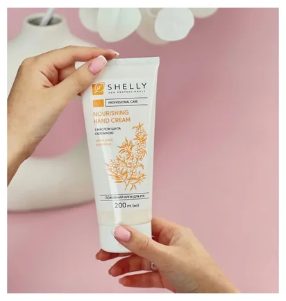 Nourishing Hand Cream Shelly, with shea butter and sea buckthorn, 200 ml