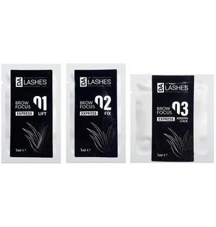 Набір засобів для брів Dalashes Brow Focus Express саше, 3×1 мл
