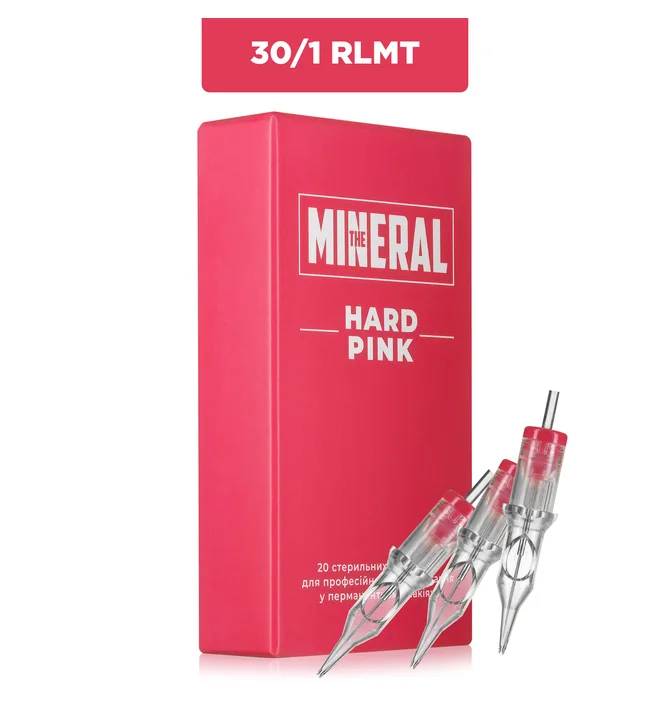 Набір картриджів для татуажу The Mineral 30/1 RLMT Hard Pink, 20 шт