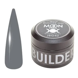 Żel-galaretka do przedłużania paznokci Moon Full Builder #42, szary, 30 ml