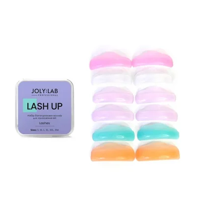 Reusable Eyelash Lamination Curlers Set JolyLab Lash Up, 6 pairs