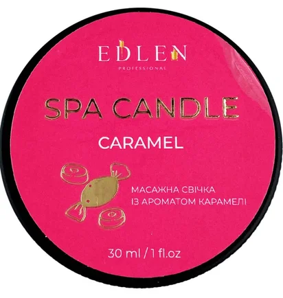 Massage candle Edlen Spa Candle, Caramel, 30 ml