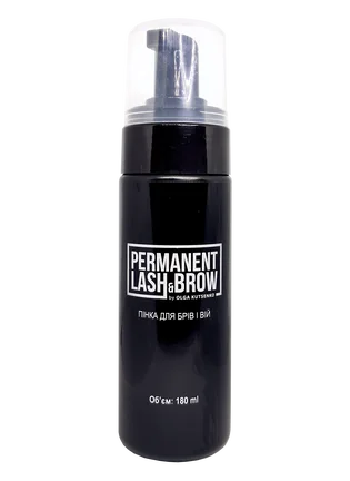 Очищувальна пінка для брів та вій Permanent Lash&Brow, 180 мл