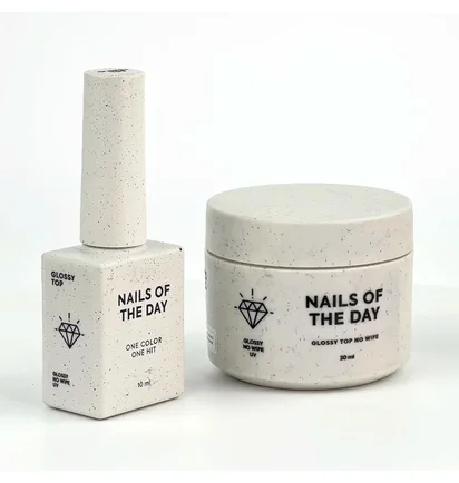 Топ для гель-лаку без липкого шару Nails Of The Day Glossy Top No Wipe, 30 мл