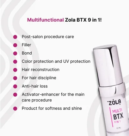 Ботокс-протектор для брів та вій ZOLA Multi BTX 9 in 1, 15 мл