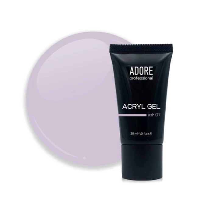 Камуфлюючий акрил-гель для нігтів Adore Professional №07 Ash, 30 мл