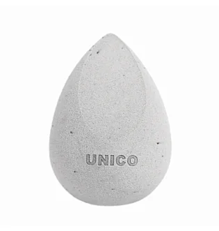 Еко-спонж для макіяжу Unico Eco Sponge Soft, з кокосовою пудрою, сірий