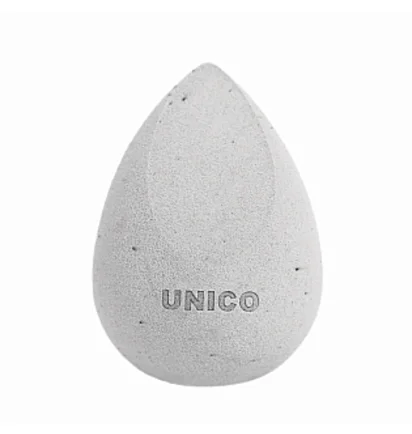 Еко-спонж для макіяжу Unico Eco Sponge Soft, з кокосовою пудрою, сірий