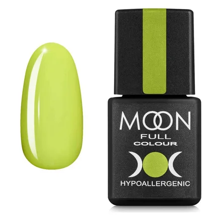 Гель-лак Moon Full Neon #703, лимонний, 8 мл