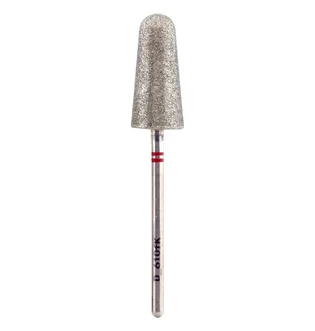 Diamond Nail Drill Bit Nisima, Cone D_610fK, 10 mm, red