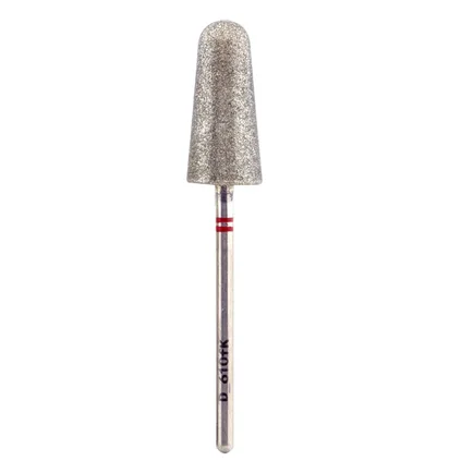 Diamond Nail Drill Bit Nisima, Cone D_610fK, 10 mm, red