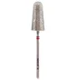 Diamond Nail Drill Bit Nisima, Cone D_610fK, 10 mm, red