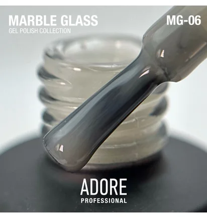 Гель-лак для вітражного покриття нігтів Adore Professional Marble Glass MG-06 Calcite, 8 мл