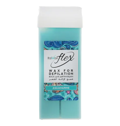 Воск в картридже ItalWax для депиляции Flex, Аквамарин, 100 г