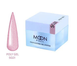 Полігель Moon Full для нарощування нігтів Poly Gel #SQ21, 30 мл