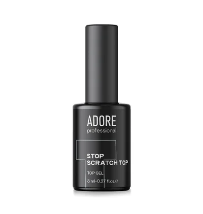 Топ надміцний для гель-лаку Adore Professional Stop Scratch Top Wipe UV, 8 мл