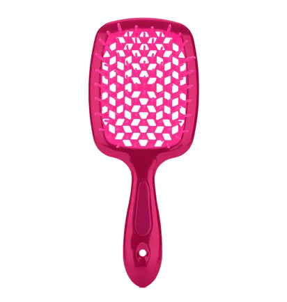 Гребінець для волосся Hollow Comb, малиновий