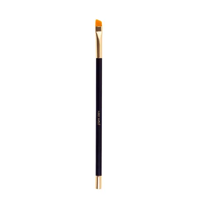 Skośny pędzel do farbowania brwi Nikk Mole Golden Black #14