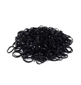 Disposable Hair Ties, black, 600 pcs