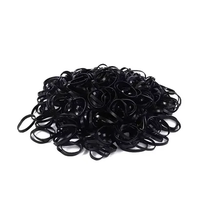 Disposable Hair Ties, black, 600 pcs