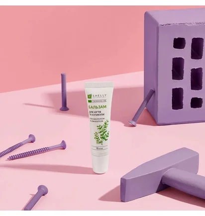 Strengthening Nail Balm Shelly, with bisabolol and eucalyptus, 15 ml