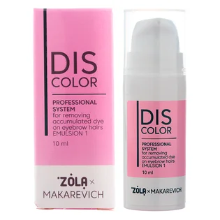 Preparat do usuwania farby z włosków brwi ZOLA x Makarevich Emulsion 1, 10 ml