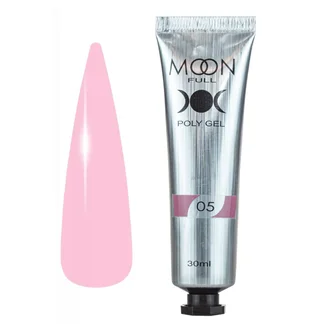 Полігель Moon Full для нарощування нігтів Poly Gel #05, 30 мл