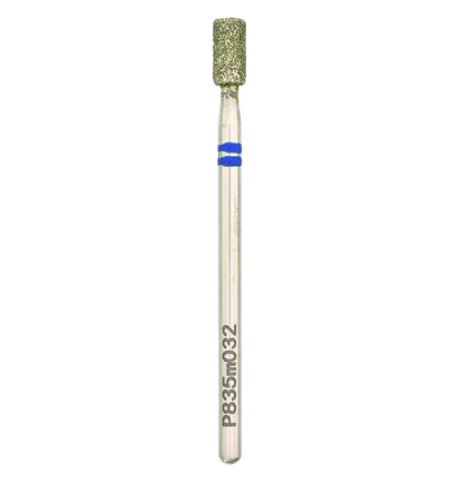 Diamond Nail Drill Bit Nisima, Cylinder P835m032, 3.2 mm, blue