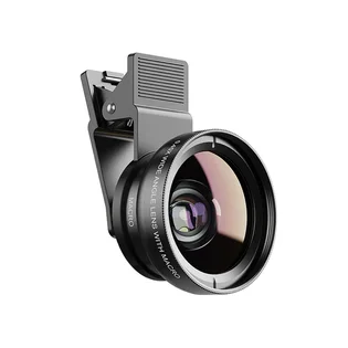 Лінза для телефону Apexel 2-в-1 0.45× WM Phone Lens, ширококутна + макро