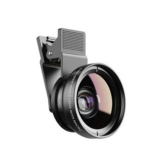Лінза для телефону Apexel 2-в-1 0.45× WM Phone Lens, ширококутна + макро
