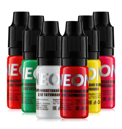 Neonowy pigment do tatuażu The Mineral, Yellow #2, 11 ml