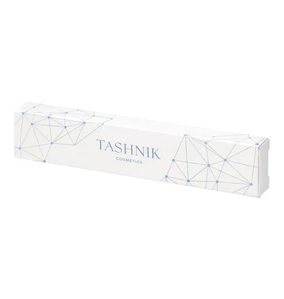 Точечный острый пинцет для бровей Tashnik Point, серебряный