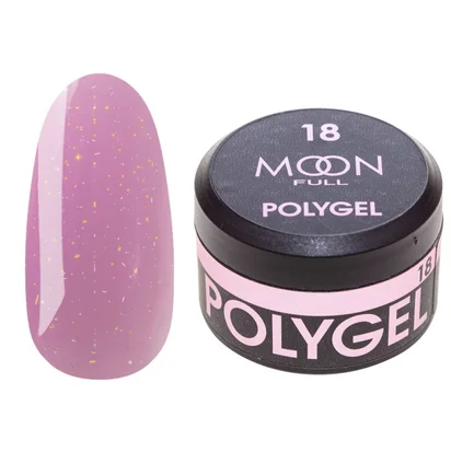 Nail Extension Polygel Moon Full #18, pink marshmallow, 15 ml