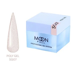 Полігель Moon Full для нарощування нігтів Poly Gel #SQ07, 30 мл