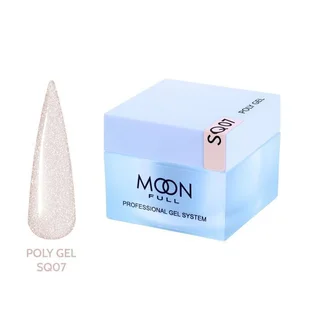Полігель Moon Full для нарощування нігтів Poly Gel #SQ07, 30 мл