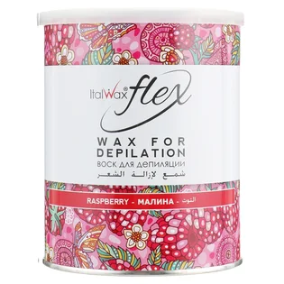 Теплий віск у банці Italwax Flex, Raspberry, 800 г