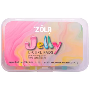 Валики для ламінування ZOLA Jelly L-Curl, для верхніх та нижніх вій, 11 пар