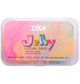 Валики для ламінування ZOLA Jelly L-Curl, для верхніх та нижніх вій, 11 пар