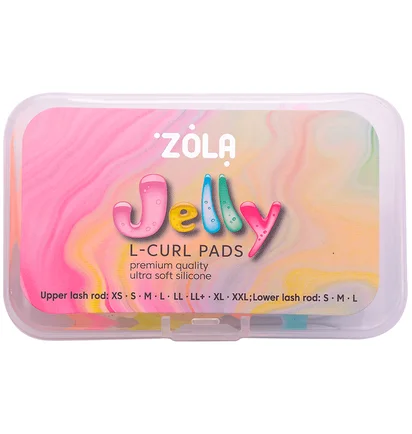 Валики для ламінування ZOLA Jelly L-Curl, для верхніх та нижніх вій, 11 пар