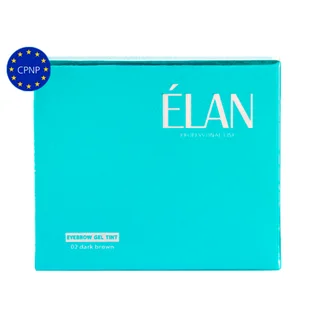 Набор гель-краски для бровей и ресниц ELAN, Dark Brown #02, 2×5 г