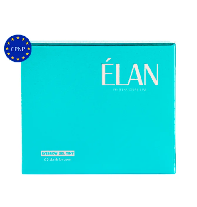 Набор гель-краски для бровей и ресниц ELAN, Dark Brown #02, 2×5 г