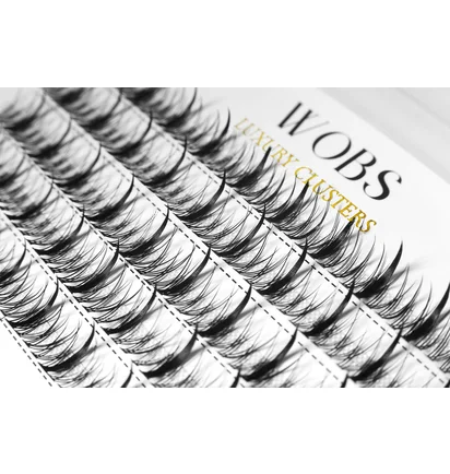 Накладні пучкові вії WoBs Fairy Lashes 20D, вигин C, товщина 0.07, довжина 8-12 мм, Mix, 200 шт
